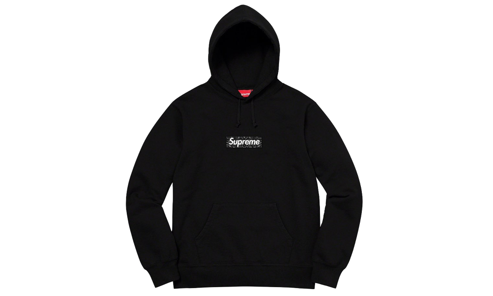 Bandana Box Logo Hooded Sweatshirt Black