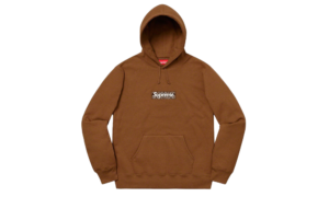 Bandana Box Logo Hooded Sweatshirt Brown