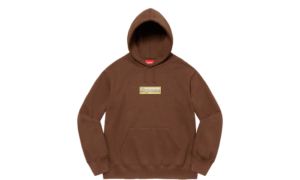 Bling Box Logo Hooded Sweatshirt Brown