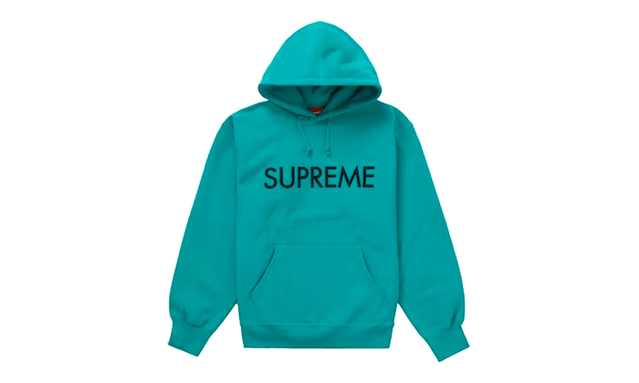Capital Hooded Sweatshirt Dark Aqua