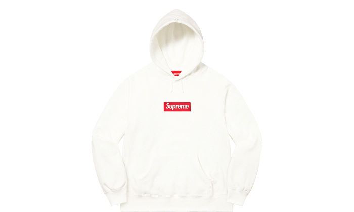 Hoodie Box Logo FW21 White
