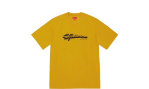 Shadow Script S/S Top Dusty Yellow