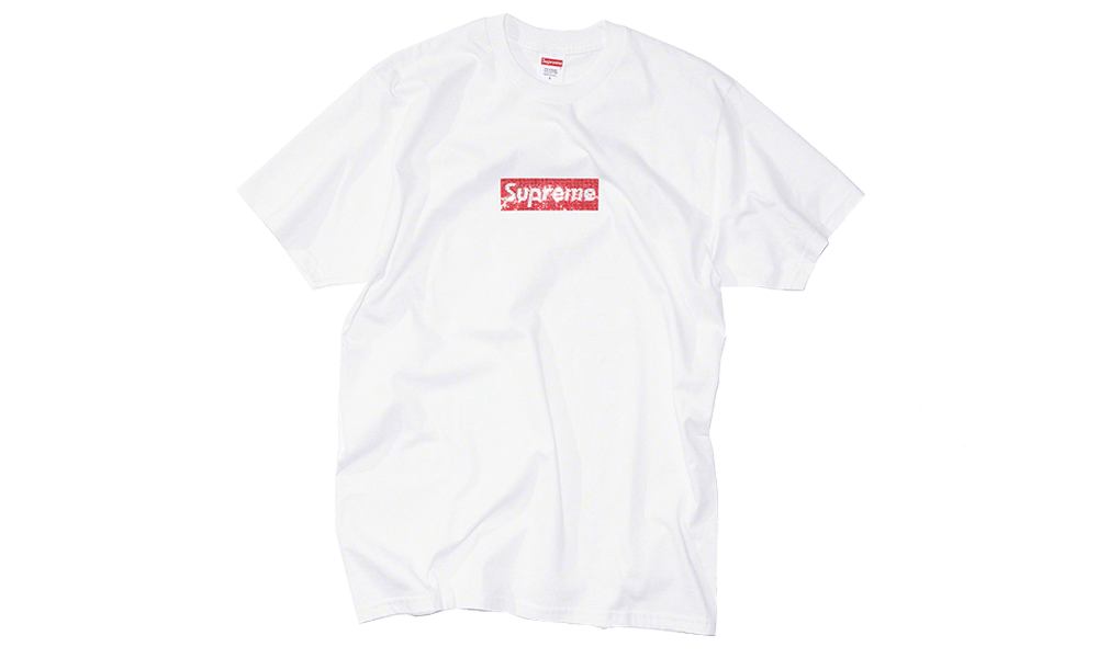 Swarovski Box Logo Tee White