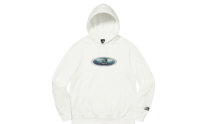 The North Face Lenticular Mountains Hooded Sweatshirt White