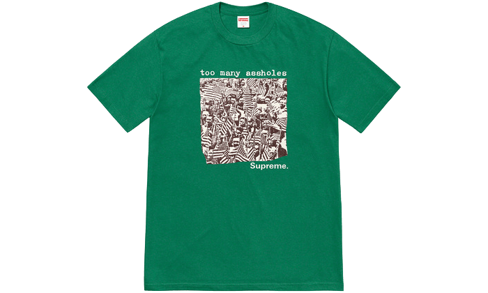 Too Many Assholes Tee Light Pine