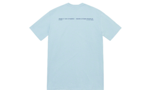 Warning Tee Dusty Blue